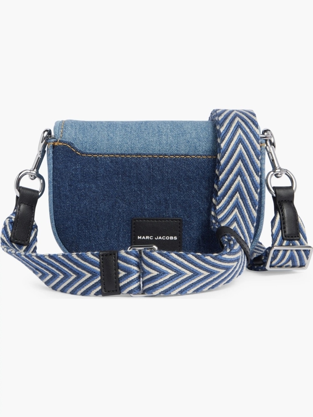Marc Jacobs Blue Denim Small Crossbody Bag With unbranded Dust Bag - Picture 3 of 7